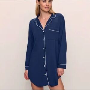 Eberjey Gisele Navy Sleepshirt